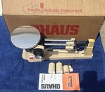 Ohaus Triple Beam Scale 2610G 5LB 2OZ Capacity W/ Weights. Fixed Price $40.00.