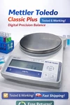 Calibrated Mettler Toledo PB602-S Fact Analytical Balance Lab Scale .01G 610G. Fixed Price $349.99.