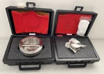 Lot 3M / Rice Lake Stainless Steel 2KG And 5KG Calibration Weight With Case. Fixed Price $195.00.