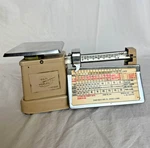Vintage Triner Scales Chicago Postal W/ Rate Chart Metal Balance. Fixed Price $18.00.