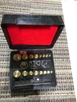 Troemner Apothecary Set #22 With Brass And Tweezers -pharmacy. Fixed Price $49.75.