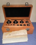 Vintage 1962 Troemner Stainless Steel Calibration Weight Set (2 Lb - 0.1 Oz). Fixed Price $299.00.
