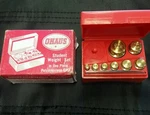 Vtg 70'S Ohaus Student Metric Set Fractional & Gram Weights, Case,forceps. Fixed Price $125.00.
