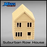 Suburban House #4 - Two Story Scale 1:160 Brown. Fixed Price $6.99.