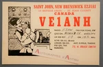 Canada Saint John New Brunswick Qsl Card Amateur Radio VE1ANH - Illustration. Fixed Price $5.80.