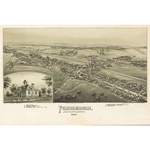 Historic Panoramic View - Pennsburg Pennsylvania Fowler 1894 Vintage Wall. Fixed Price $36.95.