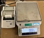 Mettler Toledo ME2002E Precision Balance 2200 Max, D=0.01G With P25 Printer. Fixed Price $799.00.