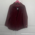 New Balance Polar Fleece Shacket Women's Large Burgundy Nwt. Fixed Price $22.99.