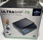 Myweigh Ultraship 75 Scale, Removable Display, Dual Range - W/ Ac Power Supply. Fixed Price $49.00.