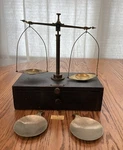 Antique Henry Troemner Apothecary Scale Balance Wood Case. Fixed Price $79.99.