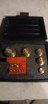 Brass Calibration Set W/ Case/small Red Box, Mixed Weights, Lab Use. Fixed Price $64.16.