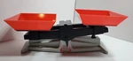 Vintage Ohaus Balance Scale SB1200 Classroom/homeschool Red Yellow Trays. Fixed Price $20.00.
