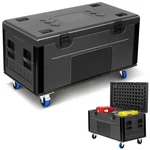 44" Cable Trunk Road Case With Wheels, Stackable Heavy Duty Ata Rolling. Fixed Price $341.99.