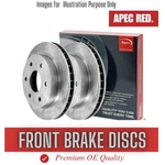 Brake Discs Pair Front For Seat Toledo 1L 2.0 93- 99 CHOICE1/2 5 Hole Apec. Fixed Price $80.53.