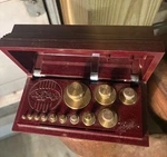 Vintage Made Usa Ohaus Sto-a-weigh Gram Weights Missing Fractionals. Fixed Price $24.88.