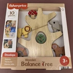 Fisher Price Wooden Balance Tree 10PC Set Development Toy For Ages 3 Years & Up. Fixed Price $14.40.