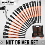 18PC Impact Magnetic Nut Drivers Set Sae & Metric Extra Long 1/4" Hex Shank Case. Fixed Price $26.79.