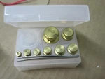 New Ohaus Precision Brass Metric Weight Set 50G X 10MG Lot *A202. Fixed Price $75.00.