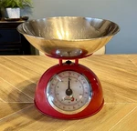 Eat Smart Precision Red Retro Kitchen Scale & Bowl Farmer Markets Food Portion. Fixed Price $37.00.