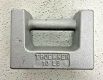 Troemner 10 Lb Cast Iron Calibration Weight 83040253 Grip Handle 22D. Fixed Price $75.00.