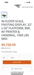 6B463 -3PH Sr Instruments 1000LB Scale Commercial Was Dialysis Center ... Fixed Price $4500.00.