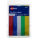 3 Pack Avery Foil Star Labels, 0.5IN, Permanent, Assorted Colors 6007, 440 Ct. Fixed Price $9.11.