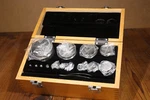 New Ohaus 80850116 Astm Class Cylindrical Weight Set 2000G-1G With Wooden Box. Fixed Price $360.61.