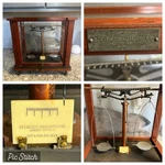 Antique Wood Glass Seederer Kohlbusch Apothecary Balance Beam Scale Jersey City. Fixed Price $375.77.