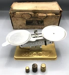 Vintage "correct Count" Single Beam Balance Mod. # 03-R-47 Scale W/ Weights. Fixed Price $49.99.