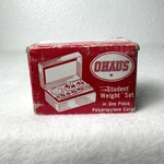 Ohaus Student Metric Weight Set Model No 241 In Case W/ Forceps 50 Gram X 10 Mg. Fixed Price $19.99.