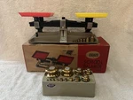 Ohaus School Balance Scale & Complete Set Of Weights 1G-1000G. Fixed Price $200.00.