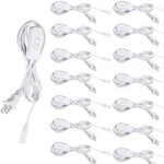 4 20PCS 6FT Us Power Cord Cable Wire Plugin For T8 Led Tube Light Fixtures. Fixed Price $55.61.