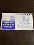 Learning Resources Brass Mass Set Of 10 Weights Through 50G - Ler 2065. Fixed Price $17.99.