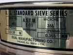 Dual Mfg. 8 Standard Sieve No. 45, 355 Micron, Brass/s.s - New Worn Open Box. Fixed Price $45.00.