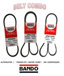 99-04 Xterra Frontier Bando Oem Drive Belt Kit-alt-ac-ps 4PK1345-5PK805-5PK1235. Fixed Price $42.95.