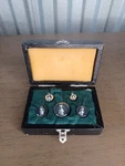 Vtg 100GR. Metric Calibration Weight Set Of 50GR., 20GR. 10GR & 5GR Case. Fixed Price $31.99.
