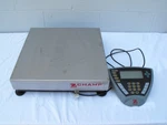 Ohaus Champ Square #CQ100L Stainless Steel Platform Scale & Controller. Fixed Price $500.00.