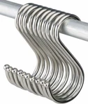 Shaped Hanging Hooks Stainless Steel Kitchen Bathroom Bedroom Cap Hanger. Fixed Price $11.99.