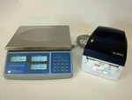 SWS-PCS-60, Price Computing Scale-lbs,kgs,ozs W/godex DT4 Barcode Printer. Fixed Price $499.95.