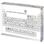 "8-INCH Acrylic Periodic Table Display With 83 Real Element Samples For Science". Fixed Price $57.73.