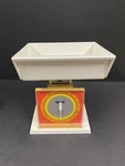 Vintage Ohaus Red/orange/white Scale 5KG Model 80430 Rare. Fixed Price $27.00.