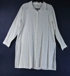 New Eileen Fisher Organic Linen Shirtdress White Size #T3307. Fixed Price $71.99.