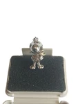 Snoopy & Woodstock Pendant Silver 0.01CT Diamond Onyx 55TH Ann Used. Fixed Price $169.99.