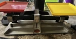 Vintage Ohaus School Balance Scale 1200-50 With Trays. Fixed Price $22.00.