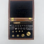 Antique Weights For Scales Brass Calibration Apothecary Partial Set. Fixed Price $24.99.
