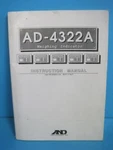 AD-4322A Weighing Indicator Instruction Manual A&d Company Ltd Guide Book. Fixed Price $29.99.