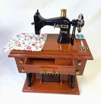 Musical Mini Vintage Sewing Machine Box Sartorius Toy Model Wind Up. Fixed Price $19.99.
