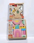 Fisher-price Lot Wooden Castle Blocks Set & Balance Tree Stacking Toy Free Ship. Fixed Price $64.99.