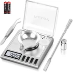 Milligram Scale, 50G/0.001G Digital With Calibration Weights, Je. Fixed Price $41.99.