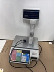Cas CL5500R Label Printing Scale With Pole Display & Built-in Ethernet #5A4. Fixed Price $1250.00.